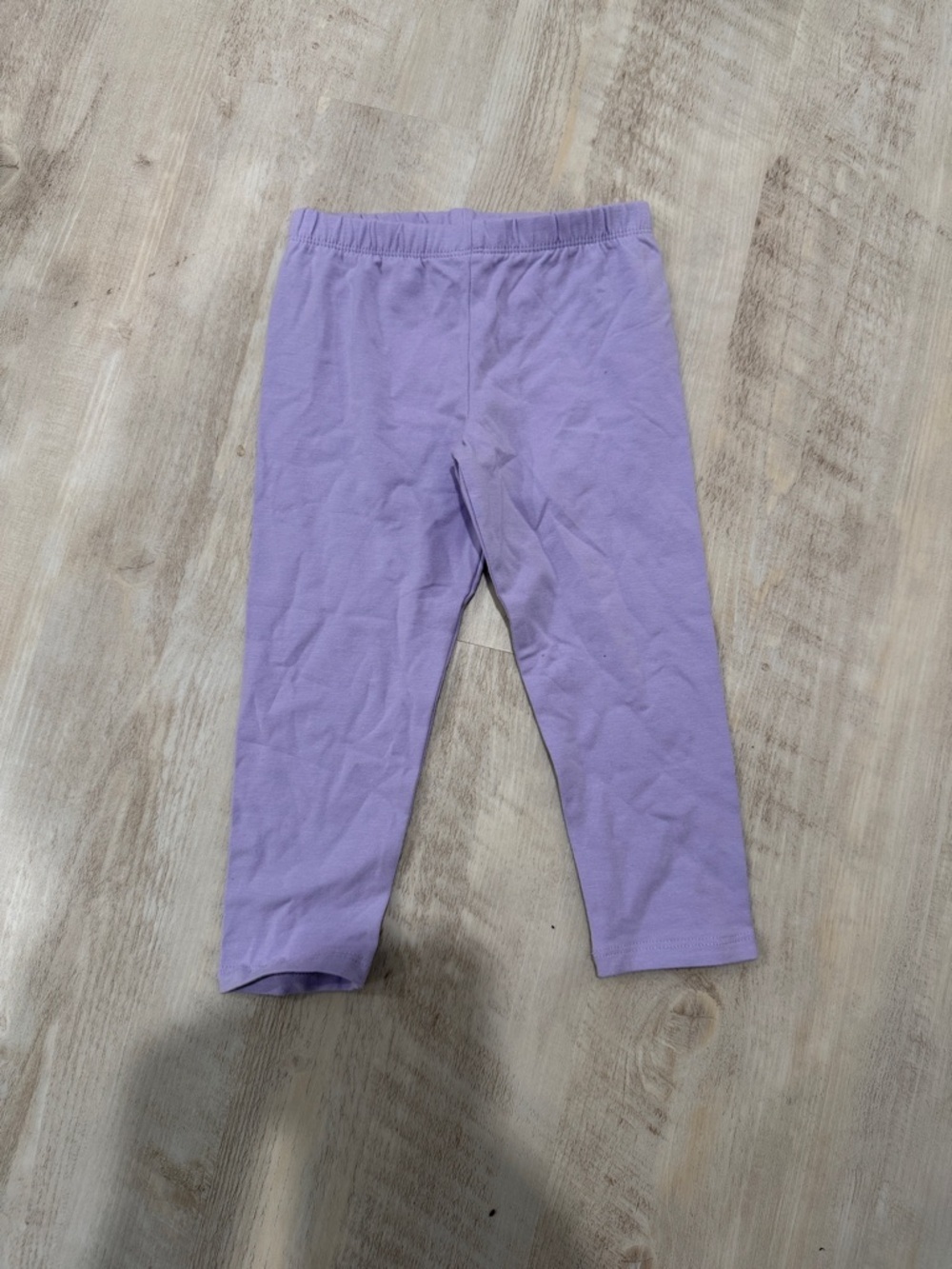 Girls' Lavender Stretch Cotton Capri Leggings